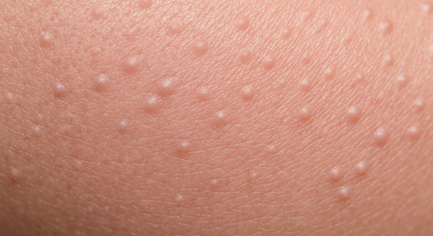 What does Miliaria look like symptoms pictures