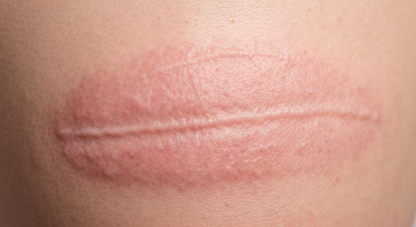 What does Keloid Scars look like symptoms pictures