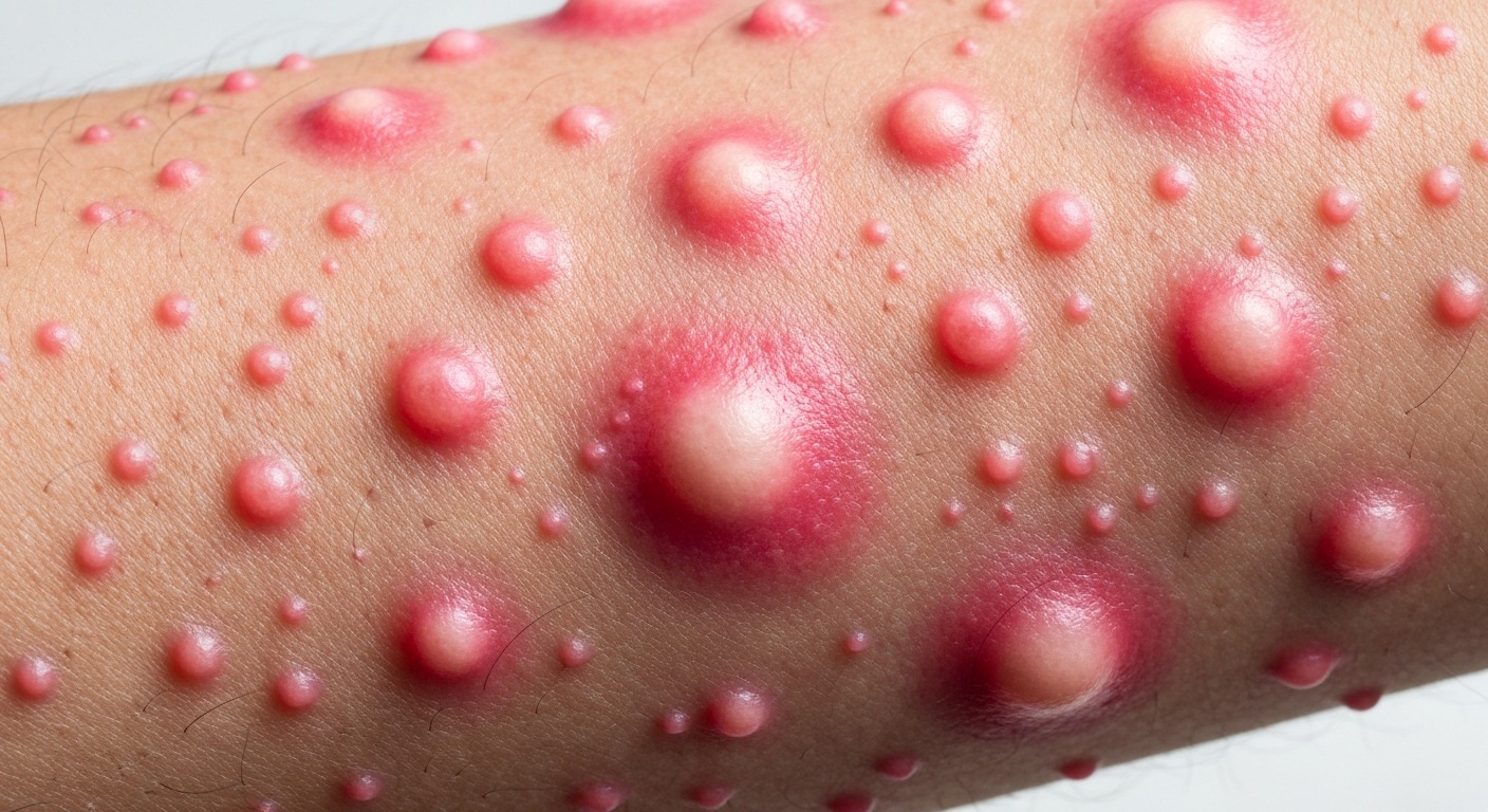 Urticaria in children symptoms pictures