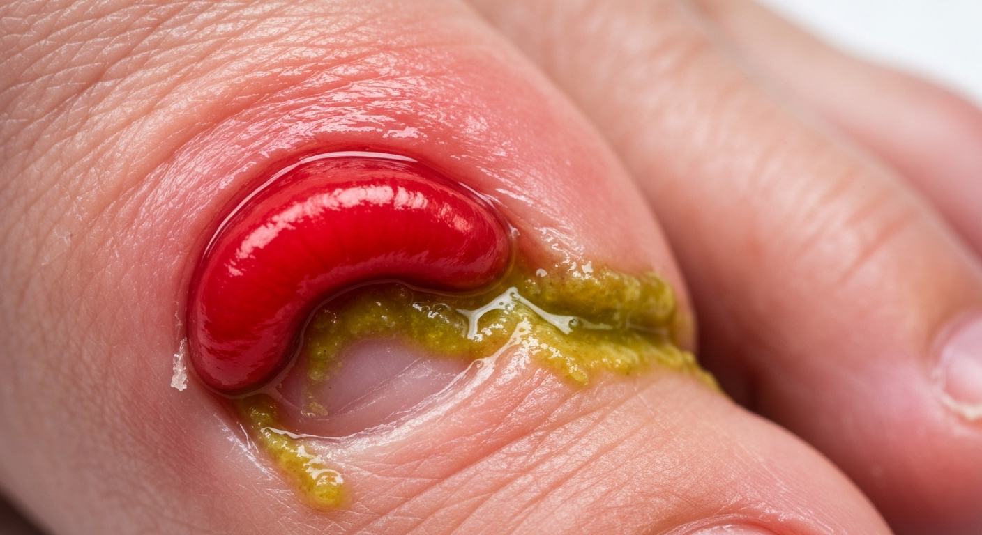 Ingrown toenail symptoms pictures