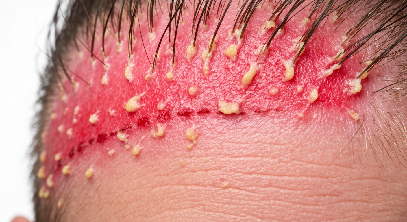 seborrheic dermatitis on the scalp symptoms pictures