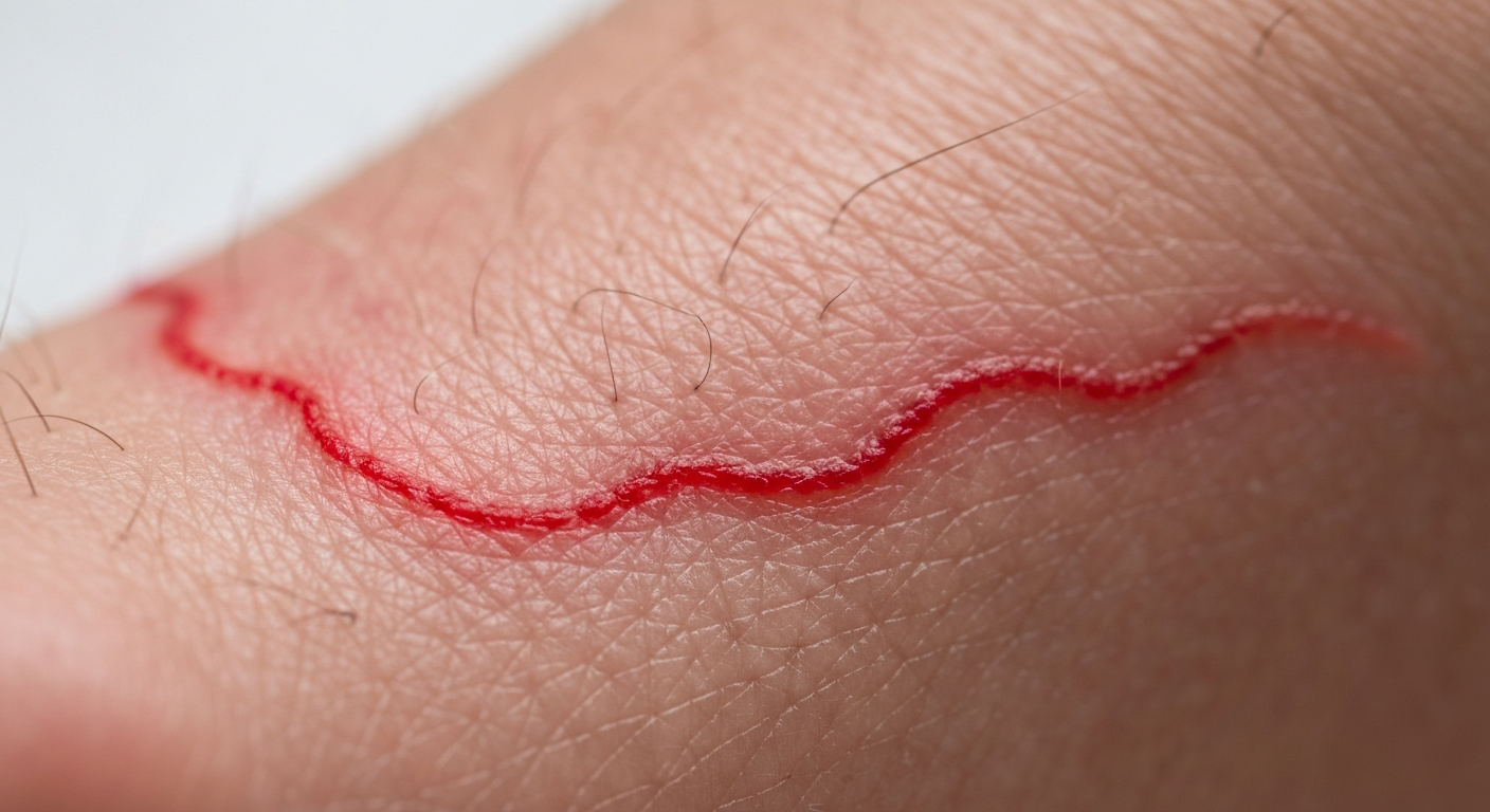 Human worms symptoms pictures