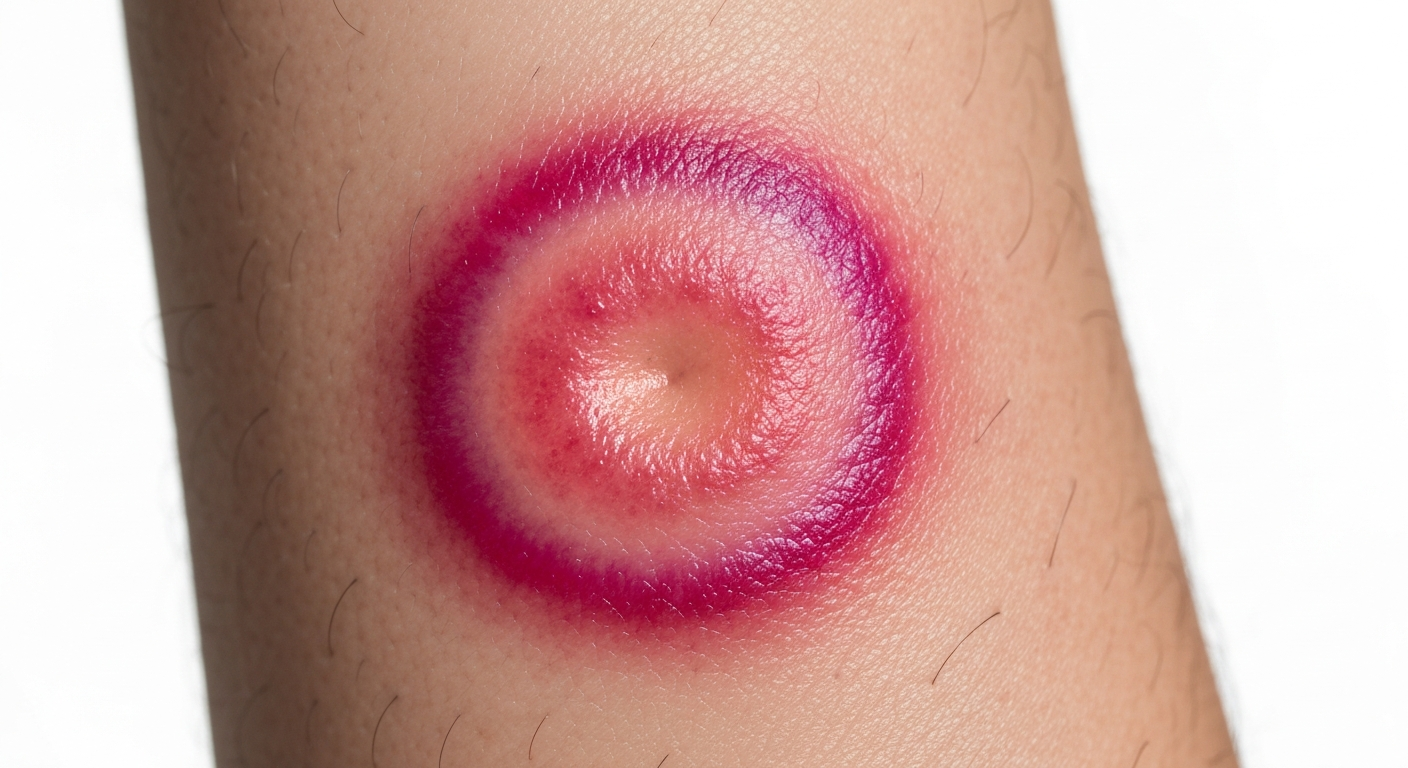 Tick bite symptoms pictures