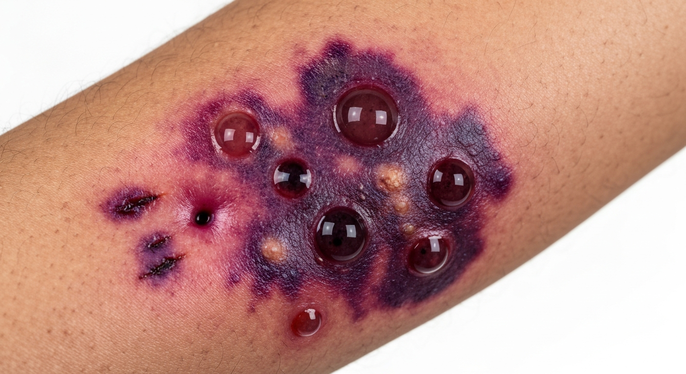 snake bite symptoms pictures