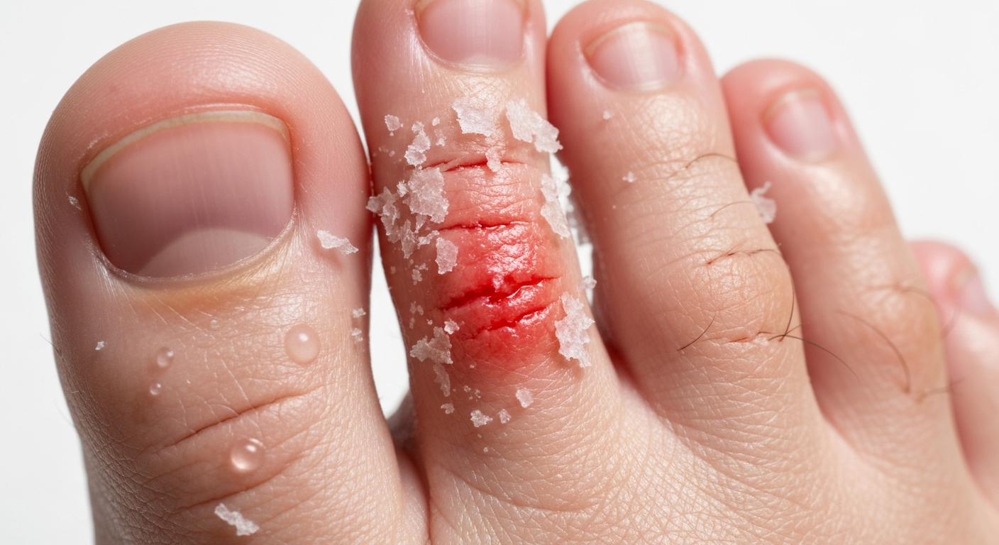 athlete's foot symptoms pictures