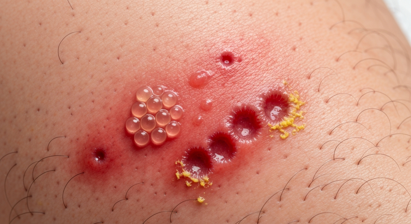 Genital herpes symptoms pictures