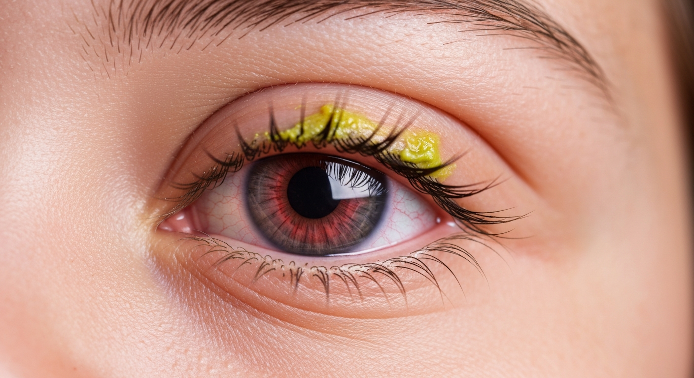 Conjunctivitis in children symptoms pictures
