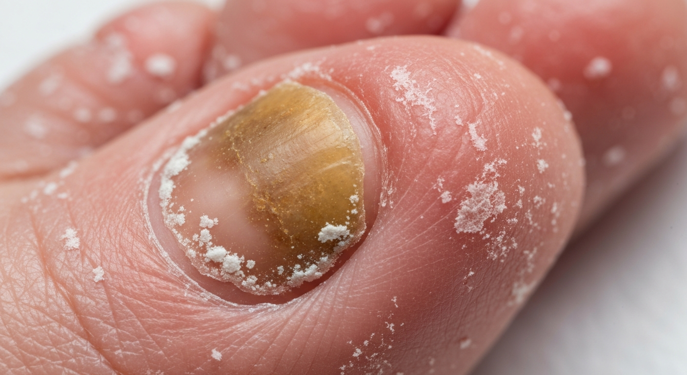 Onychomycosis symptoms pictures