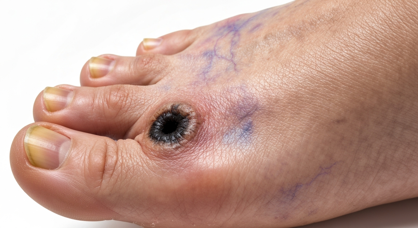 Diabetic foot symptoms pictures