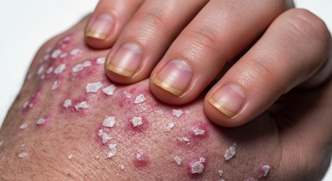 Psoriasis on the hands symptoms pictures
