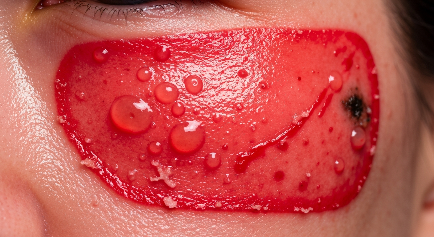 Rossipelas on the face symptoms pictures