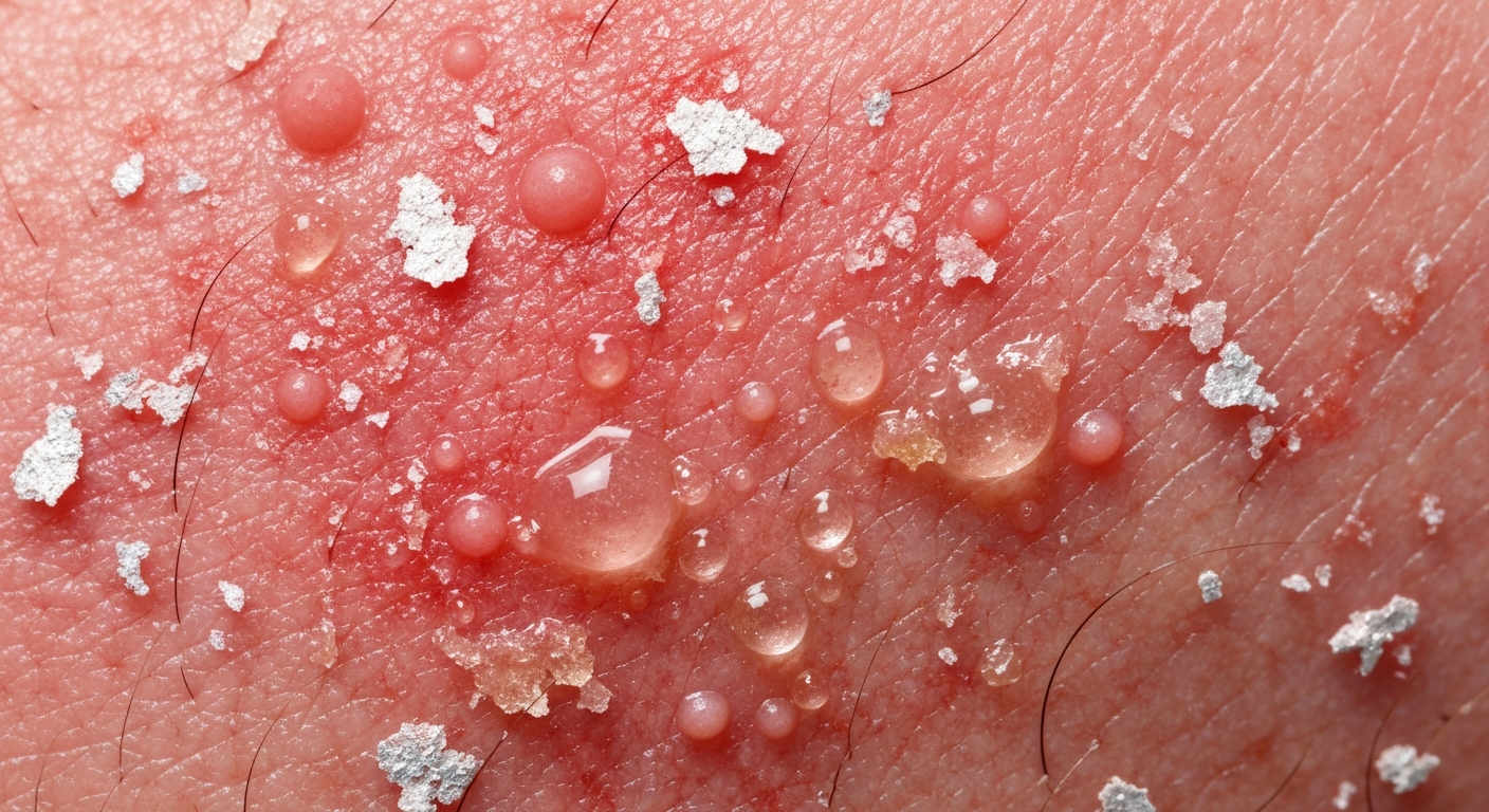 Facial eczema symptoms pictures