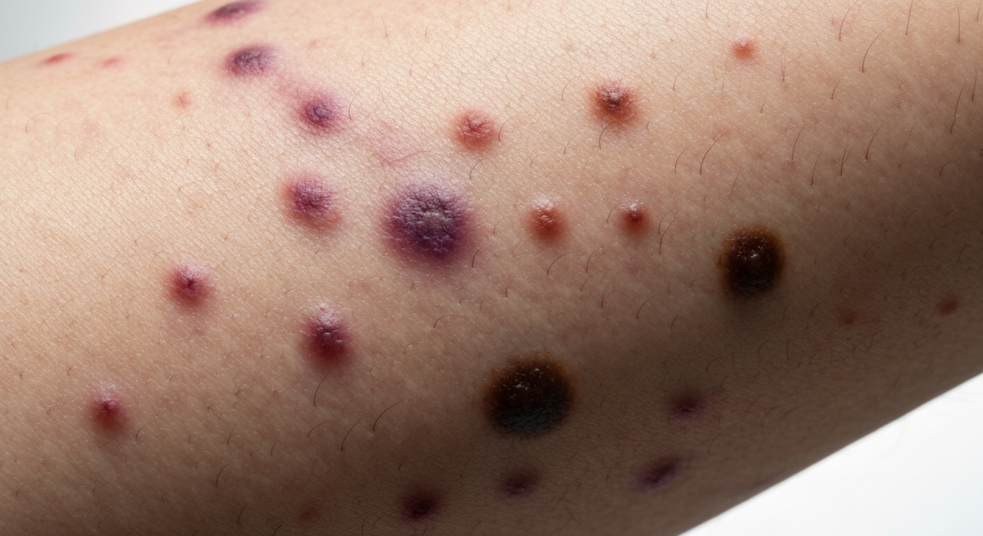 HIV rash symptoms pictures