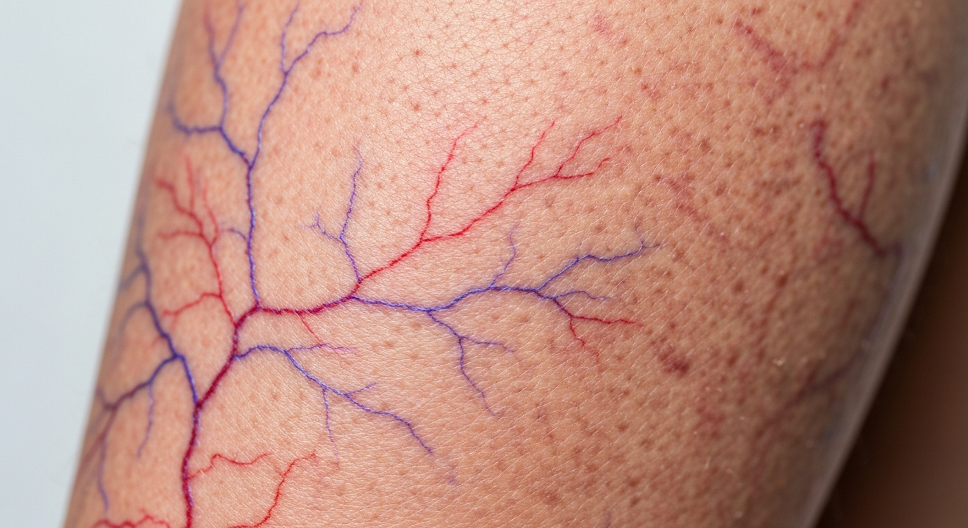 Spider veins symptoms pictures