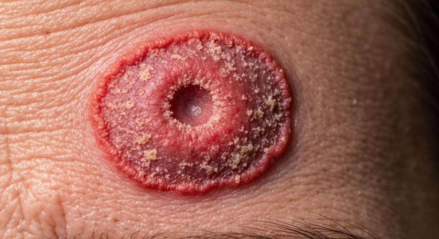 Facial skin cancer symptoms pictures
