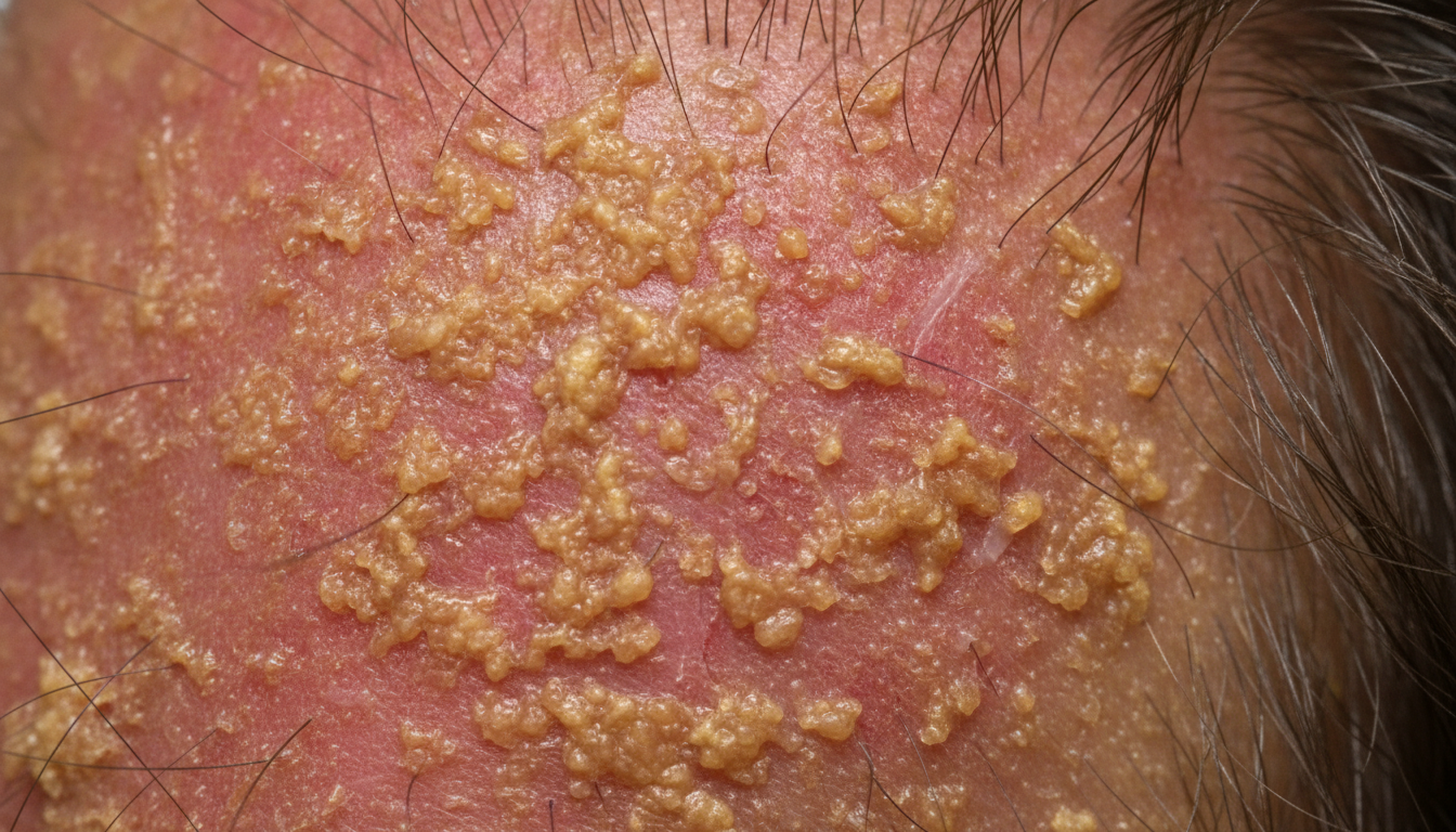 Scalp seborrhea symptoms pictures
