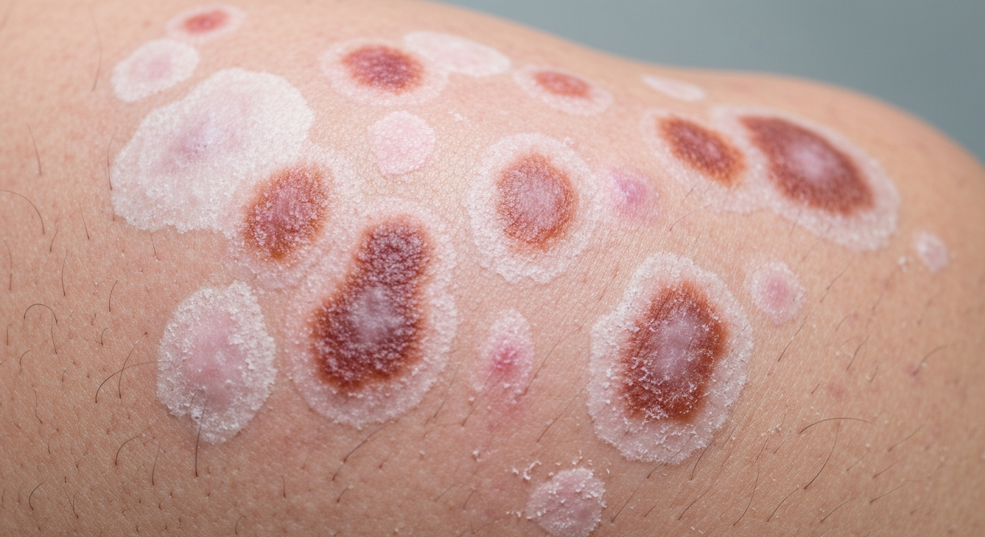 lichen versicolor symptoms pictures