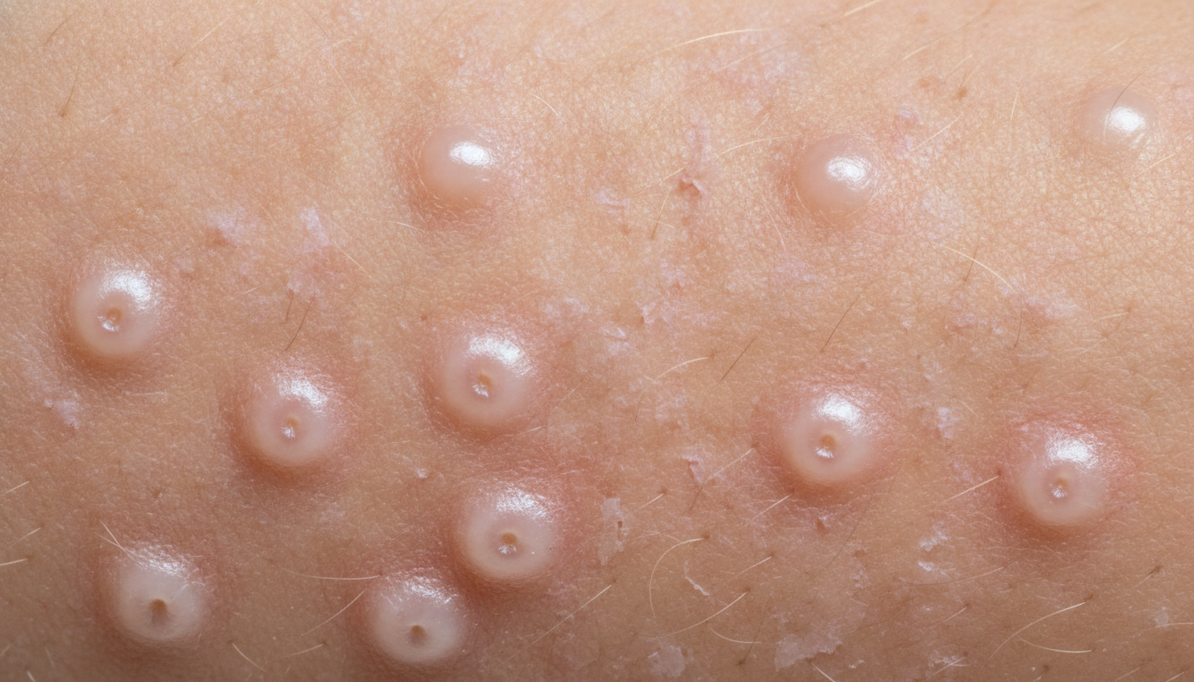 Molluscum contagiosum in children symptoms pictures