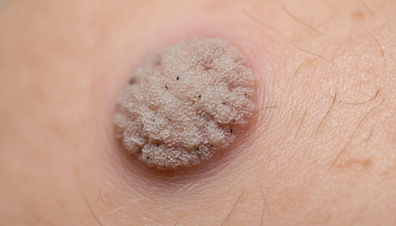 Warts on the face symptoms pictures