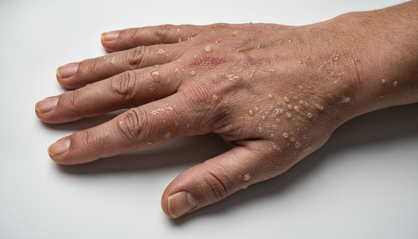 Lymphostasis of the hand symptoms pictures