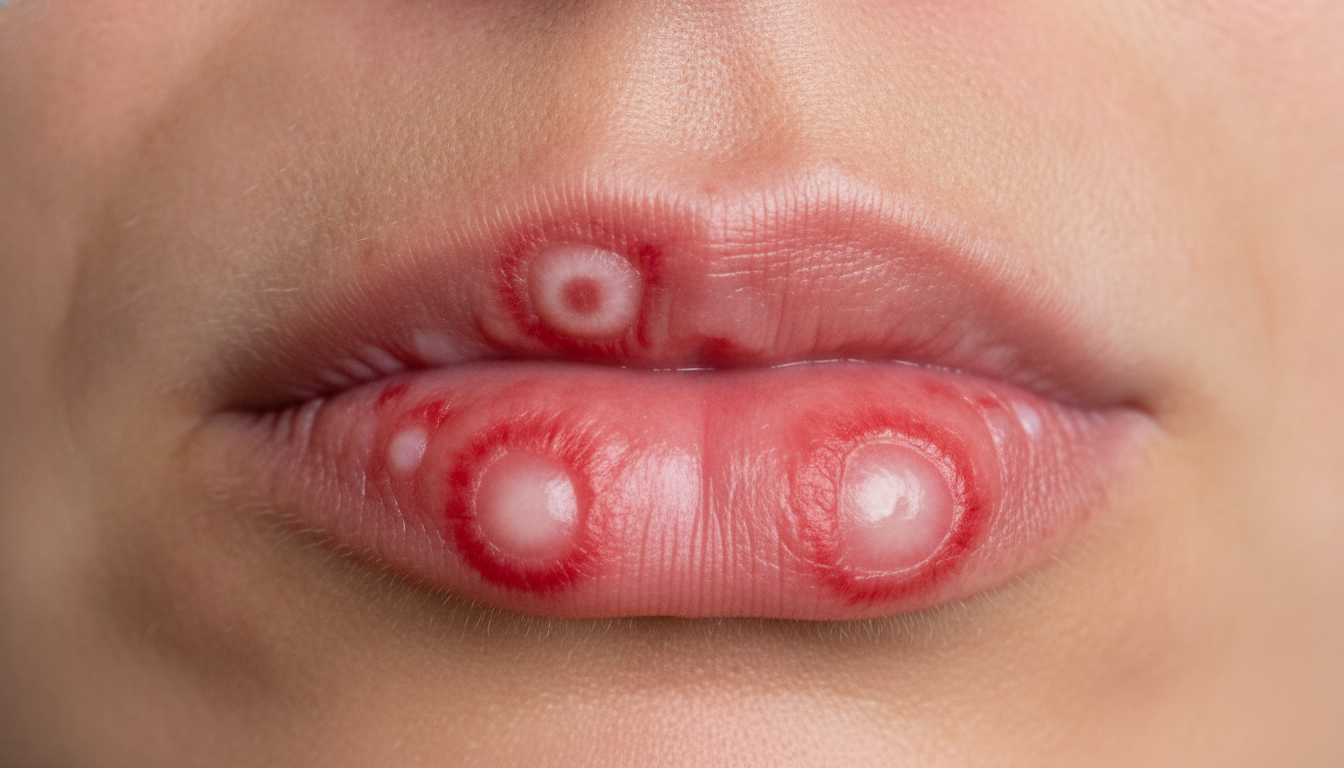 Urticaria on the face symptoms pictures