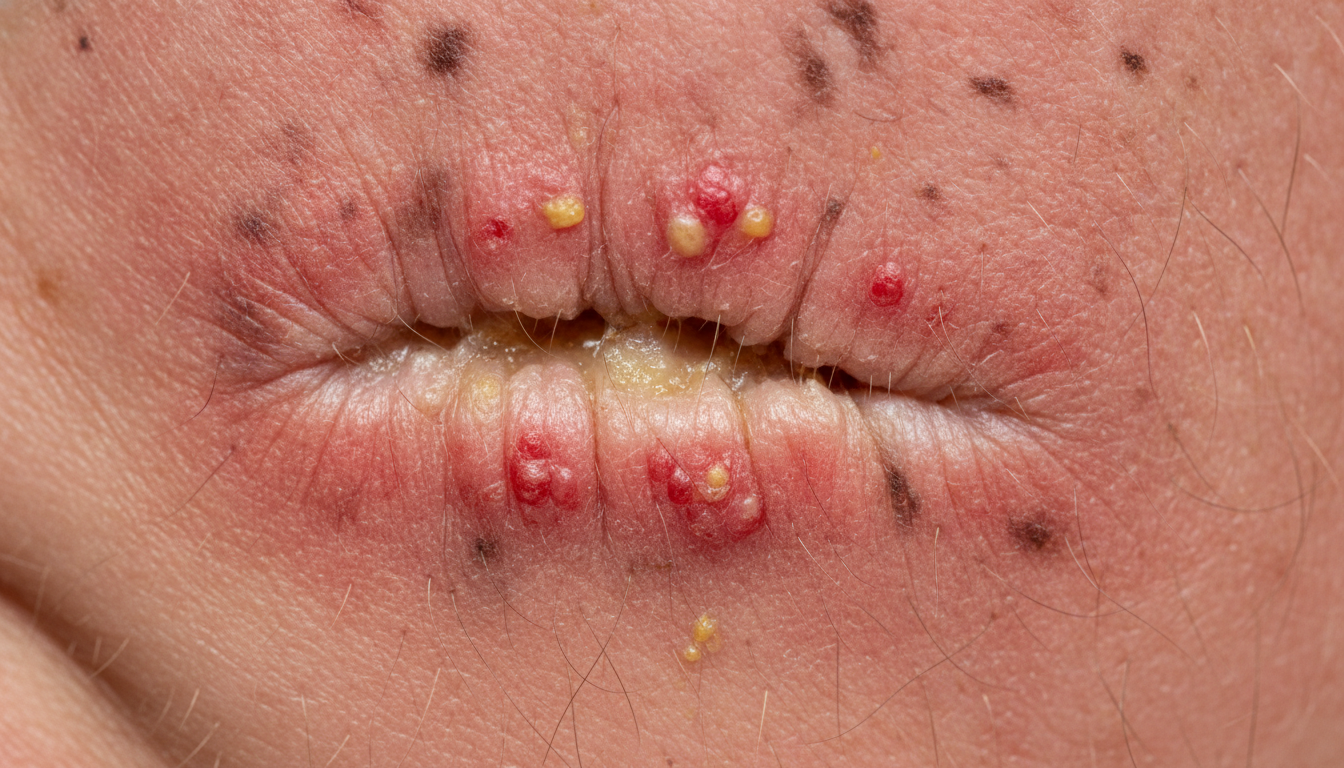 Deep bite on the face symptoms pictures