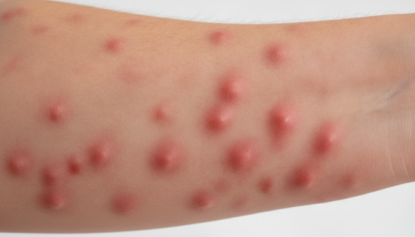 Urticaria allergy symptoms pictures