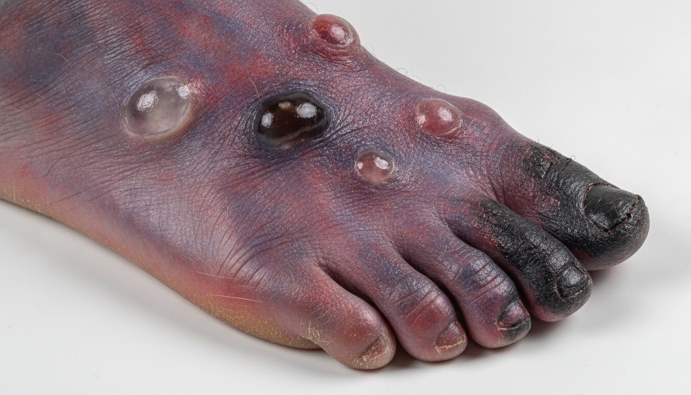 Frostbite of the feet symptoms pictures